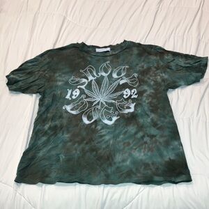 Daydreamer Tie-Dye Green Graphic Tee